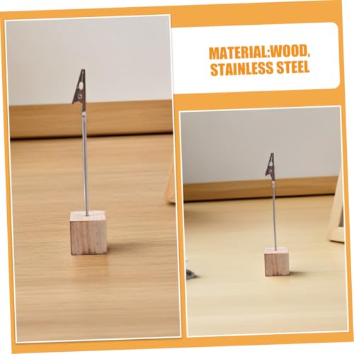 iplusmile 24 Stück Memo Clip Halter mit Würfelförmiger Basis Vielseitiger Fotohalter und Visitenkartenständer für Büro Party und Schreibtischdekoration Hellgelb von iplusmile