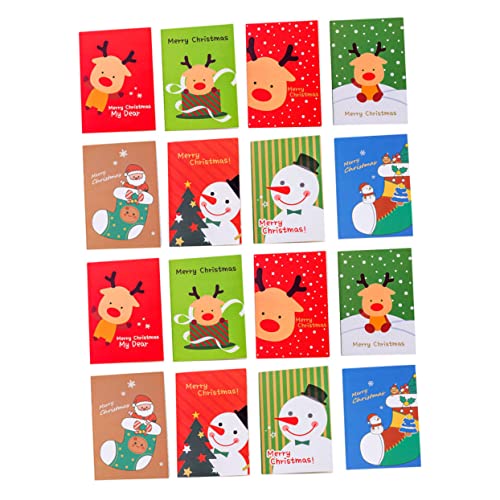 iplusmile 24 Stück Teiliges Weihnachts Pocket Notizblock mit Niedlichen Cartoon Motiven Kompakte Schreibblöcke aus Hochwertigem für Tagebuch Notizen und Kreative Ideen Unterwegs von iplusmile