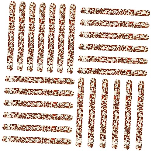 iplusmile 25 Stück Eisstange für bunt Pop Stöcke Röhren Farbe Szene sicher Dessert-Zubehör am Stiel DIY-Stick Bastelstangen Kuchen liefert Requisiten basteln Acryl Zufällige Farbe von iplusmile