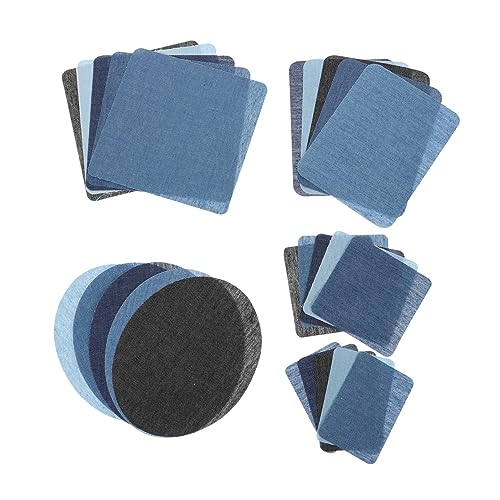 iplusmile 25 Stück Teiliges Aufbügelflicken Jeans Patches zum Aufbügeln Kleidung Reparatur Aufnäher für Pullover Jacken Hosen Einfach Anzubringen Langlebige Textilkleber Applikationen von iplusmile