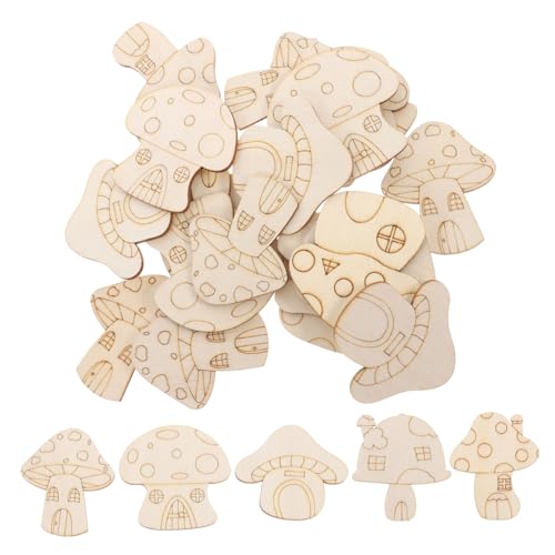 iplusmile 25 Stück Teiliges Natürliche Holzpilz Dekoration Robuste Pappelholzscheiben zum Bemalen Vielseitige DIY Holzformen für Büro Bastelgestaltung iplusmile 25 Stück Teiliges Natürliche Holzpilz Dekoration Robuste Pappelholzscheiben zum Bemalen Vielseitige DIY Holzformen für Büro Bastelgestaltung von iplusmile