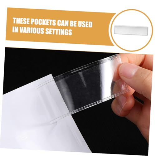 iplusmile 25 Stück Teiliges Transparente Selbstklebende Etikettentaschen aus Wasserdichtem PVC Schützende Aufbewahrungstaschen für Lager Büro Schubladen und Karteikarten iplusmile 25 Stück Teiliges Transparente Selbstklebende Etikettentaschen aus Wasserdichtem PVC Schützende Aufbewahrungstaschen für Lager Büro Schubladen und Karteikarten von iplusmile