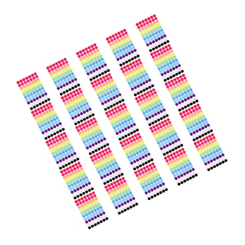 iplusmile 25Blätter Farbige Punktaufkleber Selbstklebende Runde für Einfache Klassifizierung für Büro Organisation und DIY Projekte Vielseitig von iplusmile
