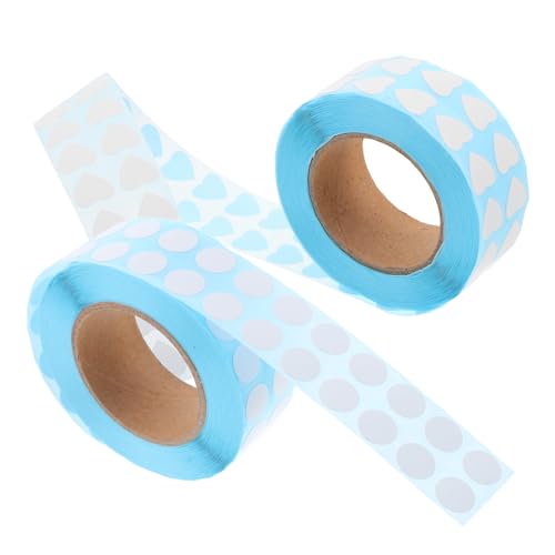 iplusmile 2Rollen Blanko Aufkleber für Diamantbilder Selbstklebende Beschriften von Gläsern Flaschen Kisten und Bastelutensilien und Rundetiketten von iplusmile