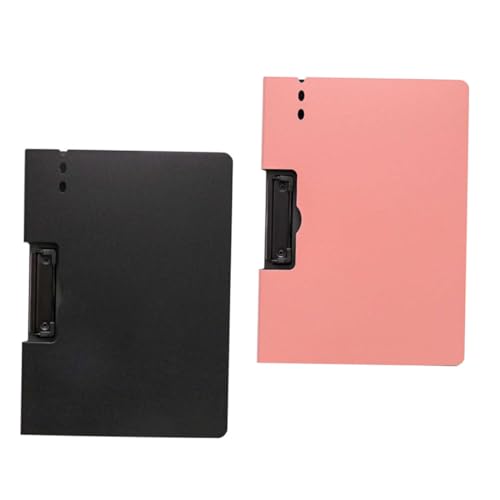 iplusmile 2Stücke Clipboards Multifunktionale Schreibplatten mit Klemmen für Büro und Schule Langlebiges Material Ergonomisches Design Dokumentenorganisation Leicht von iplusmile
