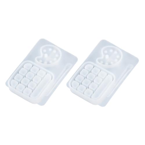 iplusmile 2Stücke Silikonform für Kristall Epoxidharz DIY Malpalette Gießform und Leicht zu Reinigen für Handwerksprojekte und Bastelarbeiten iplusmile 2Stücke Silikonform für Kristall Epoxidharz DIY Malpalette Gießform und Leicht zu Reinigen für Handwerksprojekte und Bastelarbeiten von iplusmile