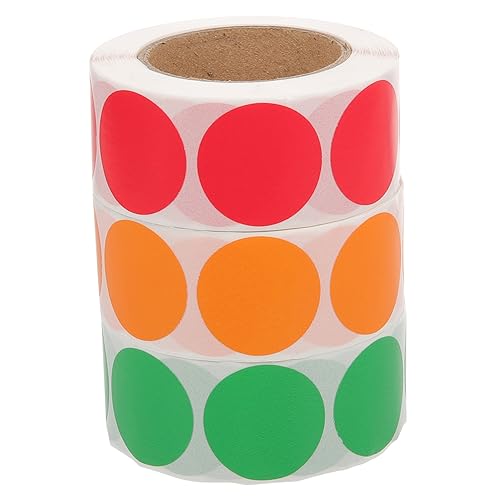 iplusmile 3 Rollen Verkehrsampel Aufkleber Selbstklebende Farbige Punktetiketten Runde Klassifizierungslabel Mehrfarbige Markierungsaufkleber für Büro und Haushalt iplusmile 3 Rollen Verkehrsampel Aufkleber Selbstklebende Farbige Punktetiketten Runde Klassifizierungslabel Mehrfarbige Markierungsaufkleber für Büro und Haushalt von iplusmile
