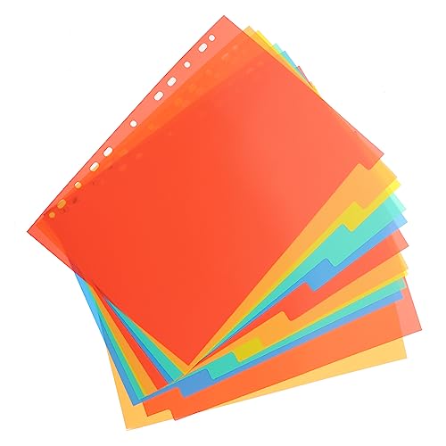 iplusmile 3 Sätze Register Trennblätter Teilig mit Leerfeldern für Ringordner Indexseiten Papiertrenner für Büro Schule und Zuhause Robuste Dokumententrenner für Notizbücher von iplusmile