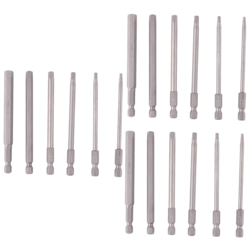 iplusmile 3 Sätze Sechskant Bit Schraubenentferner Schraubenausdreher Schraubendreher Entfernungskopf Magnetisch Gebrochener Bolzenausdreher Beschädigter Schraubenabzieher 6 Stücke * 3 von iplusmile