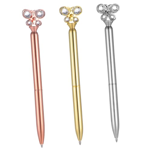 iplusmile 3 Stück Teiliges Metall Kugelschreiber mit Kristallverzierung Glattes Komfortabel für Schule Büro Zuhause Farbiges Metallgehäuse in Roségold Gold Silber Geeignet iplusmile 3 Stück Teiliges Metall Kugelschreiber mit Kristallverzierung Glattes Komfortabel für Schule Büro Zuhause Farbiges Metallgehäuse in Roségold Gold Silber Geeignet von iplusmile