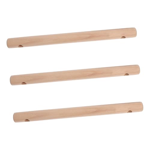 iplusmile 3 Stück Vorgebohrte Holz-bastelstäbe Für Selbstgemachte Strickleiterstufen, Runde Holzstäbe Zum Basteln Und Für Die Holzbearbeitung, 30 Cm von iplusmile