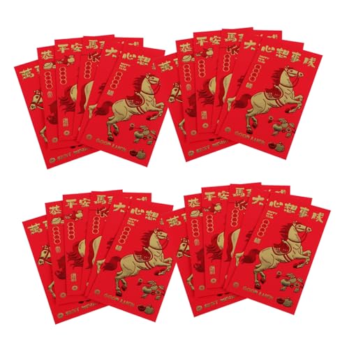 iplusmile 30 Stück Teiliges Chinesische Geldumschläge Jahr Des Pferdes mit Geprägtem Design Langlebige Rote Umschläge für Neujahr Hochzeit Frühlingsfest Traditionelle Segenswörter Geeignet iplusmile 30 Stück Teiliges Chinesische Geldumschläge Jahr Des Pferdes mit Geprägtem Design Langlebige Rote Umschläge für Neujahr Hochzeit Frühlingsfest Traditionelle Segenswörter Geeignet von iplusmile