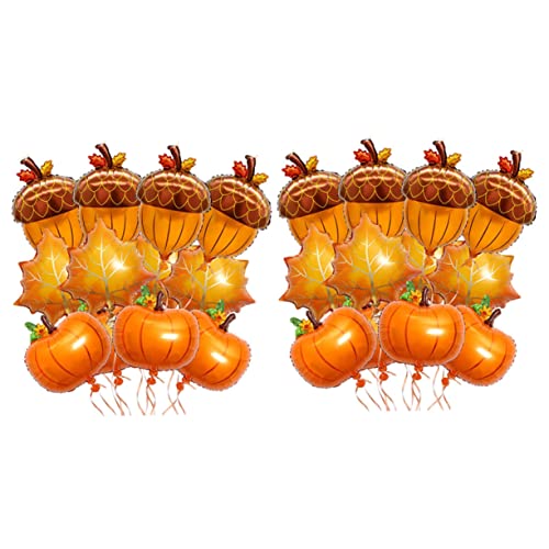 iplusmile 30Stücke Thanksgiving Luftballons Kürbis Ahornblatt und Kiefernkegel Design Hochwertige Aluminiumfolienballons für Herbstliche Feiern und Partys Langlebige Dekoration iplusmile 30Stücke Thanksgiving Luftballons Kürbis Ahornblatt und Kiefernkegel Design Hochwertige Aluminiumfolienballons für Herbstliche Feiern und Partys Langlebige Dekoration von iplusmile