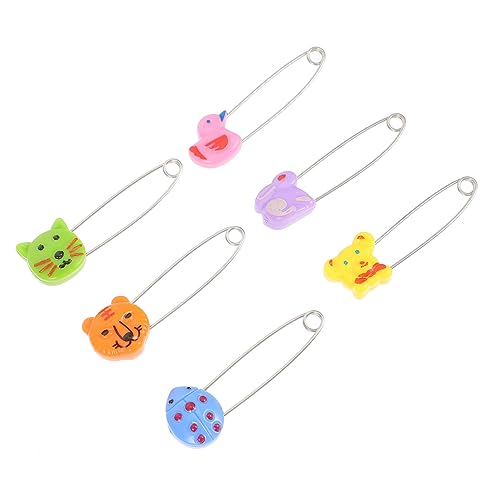 iplusmile 30Stücke Tiermotiv Kunststoff Sicherheitsnadeln für Babywindeln Robuste Sichere und Waschmaschinenfeste Befestigung für Kleidung für Unterwegs Hause von iplusmile