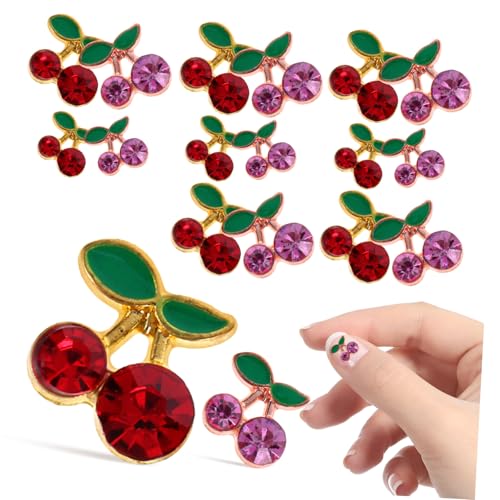iplusmile 32 Stück Teiliges Cherry Nail Art Charms für Damen Nagelschmuck aus Hochwertiger Legierung DIY Nagelverzierung mit Roten und Pinken Strasssteinen Langlebig und Glänzend für iplusmile 32 Stück Teiliges Cherry Nail Art Charms für Damen Nagelschmuck aus Hochwertiger Legierung DIY Nagelverzierung mit Roten und Pinken Strasssteinen Langlebig und Glänzend für von iplusmile