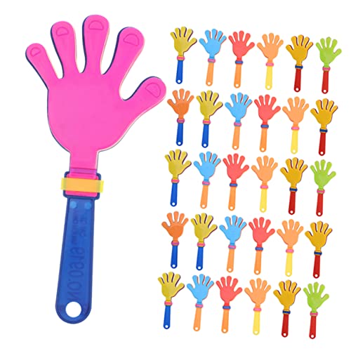 iplusmile 36 Stück Teiliges Handklapper Kleine Bunte Handklatscher aus Kunststoff Geräuschmacher für Party Sport Geburtstagsfeier und Erwachsene Interaktives Jubelspielzeug Zufällige Farbe von iplusmile