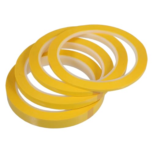 iplusmile 4 Rollen Klebeband Isolieren Whiteboard -Zubehör Position Maske Handwerk Werkzeug Multifunktions Automobil markieren Sammelalbum Abfassung Schüttgut Planke hoch das Haustier Gelb von iplusmile