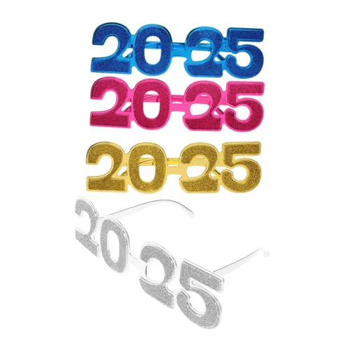 iplusmile 4 Stück 2025 Brille 2025 Neujahrsbrille Für Gläser Erwachsene Rahmen Auge Bunt Neujahrsbrille 2025 Gestaltet Dekoration Led Silvesterbrille Trinken Funkeln Vorabend Männer Stk iplusmile 4 Stück 2025 Brille 2025 Neujahrsbrille Für Gläser Erwachsene Rahmen Auge Bunt Neujahrsbrille 2025 Gestaltet Dekoration Led Silvesterbrille Trinken Funkeln Vorabend Männer Stk von iplusmile