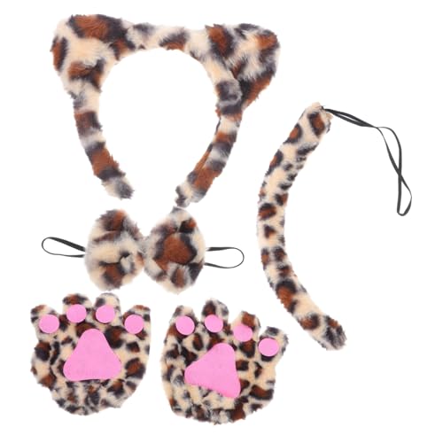 iplusmile 4 Stück Halloween-Tier-Cosplay-Kostüm Leoparden Kopfband Cosplay Zubehör Leopard Kostümset Plüsch Tierkopfband Tierkostüm Ohrenstirnband mit Leopardenmuster Eisendraht iplusmile 4 Stück Halloween-Tier-Cosplay-Kostüm Leoparden Kopfband Cosplay Zubehör Leopard Kostümset Plüsch Tierkopfband Tierkostüm Ohrenstirnband mit Leopardenmuster Eisendraht von iplusmile