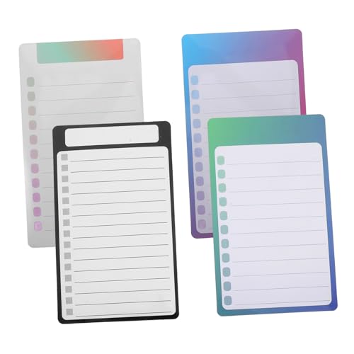 iplusmile 4 Stück Magnetische Notizblöcke für Kühlschrank Teiliges Pet Material Beschreibbare Einkaufslisten Memo Pads mit Magnetrückseite Vielseitig Verwendbar für Büro Küche Haushalt iplusmile 4 Stück Magnetische Notizblöcke für Kühlschrank Teiliges Pet Material Beschreibbare Einkaufslisten Memo Pads mit Magnetrückseite Vielseitig Verwendbar für Büro Küche Haushalt von iplusmile