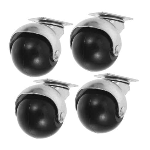 iplusmile 4 Stück Sofarollen Universalrad Für Möbel Tischbein-universalrad Möbelkugelrad Rollen Für Bürostühle Tisch Mit Rollen Möbelgeräte Räder Für Wagen Rollen Für Möbelbeine Eisen Silber von iplusmile
