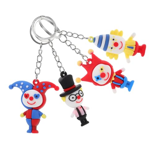 iplusmile 4 Stück Teiliges Clown Schlüsselanhänger Langlebige Taschen und Rucksackanhänger Farbenfrohes Design Vielseitige Party Deko und Geschenkidee iplusmile 4 Stück Teiliges Clown Schlüsselanhänger Langlebige Taschen und Rucksackanhänger Farbenfrohes Design Vielseitige Party Deko und Geschenkidee von iplusmile