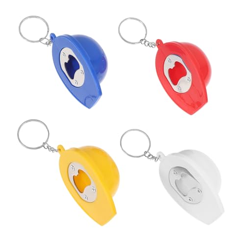 iplusmile 4 Stück Teiliges Helm Schlüsselanhänger Langlebiger und Mix Vielseitig als Rucksack und Schlüsselanhänger Bunte Party Geschenkidee in Rot Gelb Einzigartiges Design von iplusmile