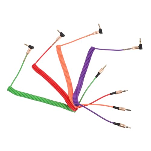 iplusmile 4 Stück Teiliges Stereo Aux Kabel Gewickeltes Kurzes Audio Kabel mit Rechtwinkligen Vergoldeten Steckern Kompatibel für Auto Lautsprecher Mixer Mikrofon Farbige Zufällige Farbe iplusmile 4 Stück Teiliges Stereo Aux Kabel Gewickeltes Kurzes Audio Kabel mit Rechtwinkligen Vergoldeten Steckern Kompatibel für Auto Lautsprecher Mixer Mikrofon Farbige Zufällige Farbe von iplusmile