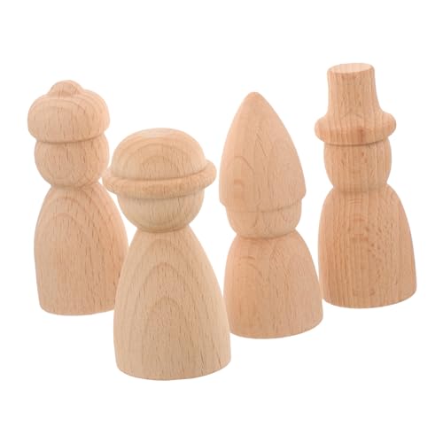 iplusmile 4 Stück Teiliges Unbemalte Holzpuppen zum Bemalen DIY Holzfiguren Bastelset für Erwachsene Glatte Oberfläche Kreative Holzsteckpuppen für Dekoration und Handarbeit iplusmile 4 Stück Teiliges Unbemalte Holzpuppen zum Bemalen DIY Holzfiguren Bastelset für Erwachsene Glatte Oberfläche Kreative Holzsteckpuppen für Dekoration und Handarbeit von iplusmile