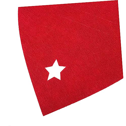 iplusmile 4 Stück Weihnachtliche Bestecktaschen Herzform Stoff Besteckhalter für Party Familienessen Festliche Tischdeko Praktische Aufbewahrung Rot Langlebig von iplusmile