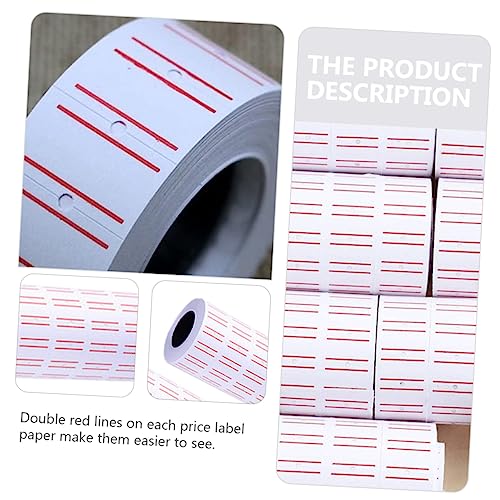 iplusmile 40 Rollen Selbstklebende Preisetiketten Papier Aufkleber Preismarkierer Weiß Rechteckig Für Supermarkt Produktkennzeichnung und Preisauszeichnung iplusmile 40 Rollen Selbstklebende Preisetiketten Papier Aufkleber Preismarkierer Weiß Rechteckig Für Supermarkt Produktkennzeichnung und Preisauszeichnung von iplusmile