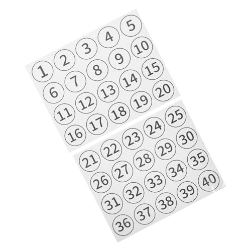 iplusmile 40 Stück Digitale Aufkleber Kleine Zahlenaufkleber Nummerierte Aufkleber Zahlenaufkleber Kleine Aufkleber Zahlen Für Das Klassenzimmer Zum Aufkleben Von Zahlen Fortlaufend von iplusmile