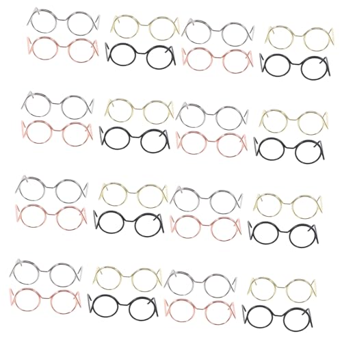 iplusmile 40 Stück Mini -rahmenbrille Minibrille Für Puppen Winzige Brille Runde Fake-Brille Miniatur-puppenhauszubehör Puppenhaus Miniaturzubehör Puppenbrillen Stahldraht iplusmile 40 Stück Mini -rahmenbrille Minibrille Für Puppen Winzige Brille Runde Fake-Brille Miniatur-puppenhauszubehör Puppenhaus Miniaturzubehör Puppenbrillen Stahldraht von iplusmile