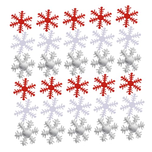 iplusmile 400 Stück Teiliges Schneeflocken Konfetti aus Hochwertigem Vliesstoff Langlebig und Farbecht als Weihnachts Tischdeko Baumanhänger und DIY Bastelzubehör für Festliche Xmas von iplusmile