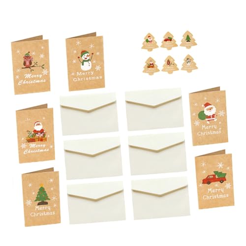 iplusmile 48 Stück Teiliges Weihnachtskarten aus Kraftpapier mit Umschlägen und Aufklebern Handgefertigte Grußkarten für DIY Botschaften Festliche Weihnachtsdekoration Geschenkidee für iplusmile 48 Stück Teiliges Weihnachtskarten aus Kraftpapier mit Umschlägen und Aufklebern Handgefertigte Grußkarten für DIY Botschaften Festliche Weihnachtsdekoration Geschenkidee für von iplusmile