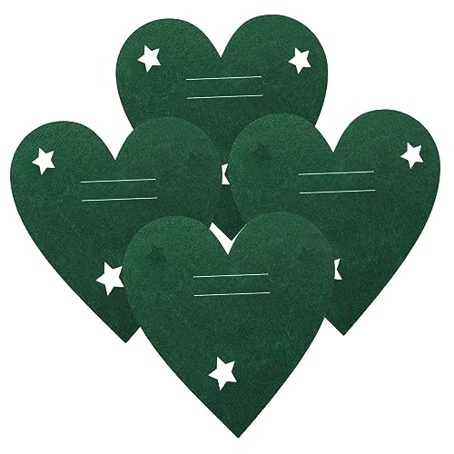iplusmile 4Stücke Herzförmige Bestecktaschen Für Weihnachten Grüne Silbertaschen Für Messer Dekoration Für Festliche Tischgestaltung Und Weihnachtsfeiern von iplusmile