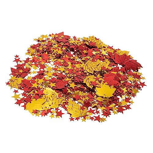iplusmile 4Taschen Glitzer Ahornblatt Konfetti Herbststreublätter für Partydekoration Hochzeit Thanksgiving pro Packung Hochwertiges Material Vielseitig von iplusmile