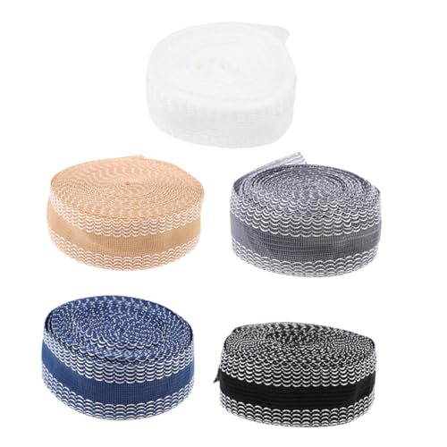 iplusmile 5 Rollen Bügelsaumband zum Aufbügeln Flexibles Saumband für Hosen Jeans Vielseitiges DIY Bekleidungszubehör Waschbar Selbstklebend Farben Blau von iplusmile