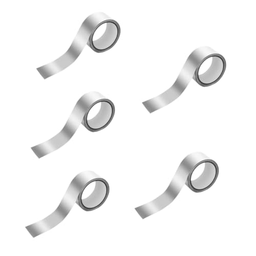 iplusmile 5 Rollen Folienband Material klebrig wickeln Hochtemperaturband Klebeband aus Aluminiumfolie HVAC-Klebeband für Kanäle klebeband aus metall Thermoband Silver iplusmile 5 Rollen Folienband Material klebrig wickeln Hochtemperaturband Klebeband aus Aluminiumfolie HVAC-Klebeband für Kanäle klebeband aus metall Thermoband Silver von iplusmile