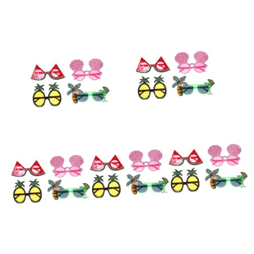 iplusmile 5 Sätze Partybrille Luau Partyzubehör Zum Thema Strand Party-sonnenbrille Lustig Tropische Sonnenbrille Brille Foto-requisite Foto -requisiten Strandparty-brille Stk 4 Stück * 5 von iplusmile