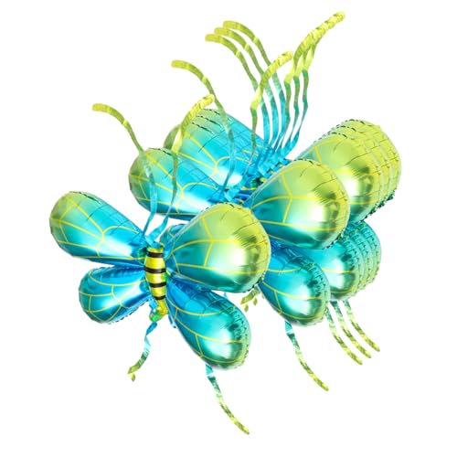 iplusmile 5 Stück Bienenflügelballon Dekorationen Zubehör Party Farben Geformt Flügel Ballons Blau Geburtstag Luftballons Groß Luftballons in Flügelform Aluminiumfolie Blue von iplusmile
