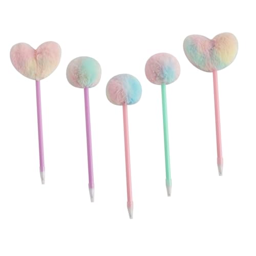 iplusmile 5 Stück Flauschige Kugelschreiber mit Herzform Kreative Schreibstifte für Schüler und Studenten Dekorative Pompon Stifte in und Grün Niedliche Geschenke für Büro und Schule iplusmile 5 Stück Flauschige Kugelschreiber mit Herzform Kreative Schreibstifte für Schüler und Studenten Dekorative Pompon Stifte in und Grün Niedliche Geschenke für Büro und Schule von iplusmile