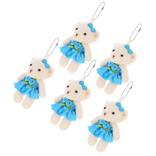 iplusmile 5 Stück Hochzeitsbärenspielzeug Tragbarer Bärenanhänger Ausgestopfter Kleiner Bär Kleines Bärenspielzeug Multifunktions Bärenanhänger Verschleißfeste Kleine Bären Bärenspielzeug von iplusmile