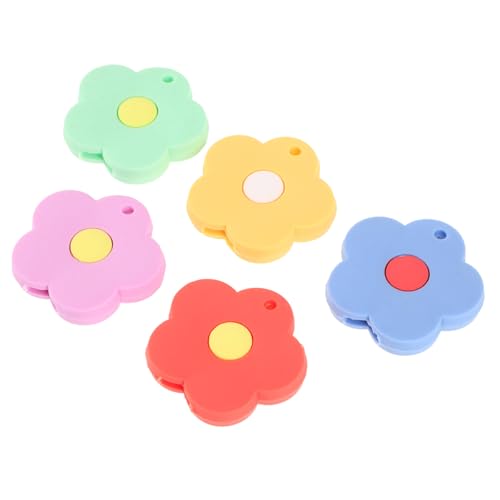 iplusmile 5 Stück Teiliges Silikon Schlüssel Cover Set mit Blumenmotiv Flexible Schlüsselkappen Grün Orange Blau Gelb Schützende Schlüsselhüllen für Haus und Zimmerschlüssel Einfache von iplusmile