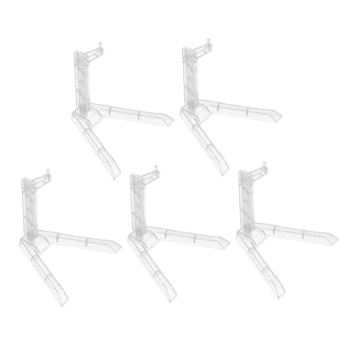 iplusmile 5 Stück Transparente Figurenständer für Sammler Stabiler Display Halter für Actionfiguren und Modellpuppen Rutschfester Sockel für Schmale Ausstellungsflächen von iplusmile