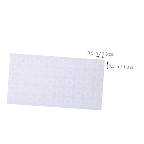 iplusmile 50 Blatt Selbstklebende Lochverstärker Aufkleber PVC Runde Lochschutz Etiketten für Ringbuch Lose Büro und Schule Widerstandsfähige Lochverstärkungsaufkleber Einfach Anzubringen von iplusmile