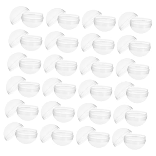 iplusmile 50 Stück Gacha-Schale Zubehör Für Verkaufsautomaten Kaugummis Nachfüllen Automatenbälle Zur Osterparty Leere Kapseln Bulk Klare, Runde Verkaufskapseln Transparent Plastik von iplusmile