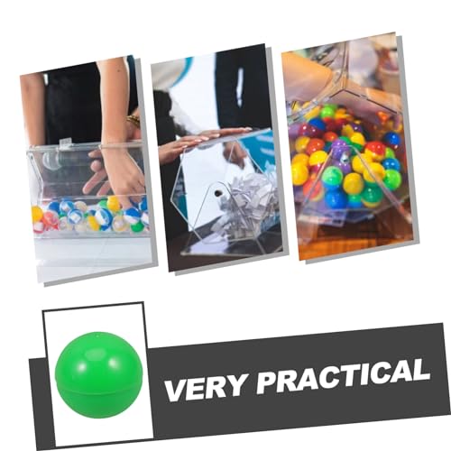 iplusmile 50 Stück Öffbare Kugeln Grün Kunststoff Raffle Balls für Partyspiele Füllbare Bälle für Feier Aktivitäten Wiederverwendbare Spielkugeln für Veranstaltungen und Dekoration von iplusmile