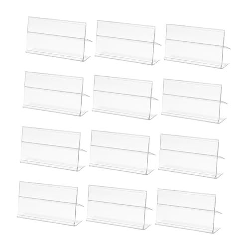 iplusmile 50 Stück Preisetiketten Halter für Transparent Clip Design für Supermärkte Geschäfte und Messen Einfache Handhabung und Sichtbarkeit von Produktinformationen von iplusmile