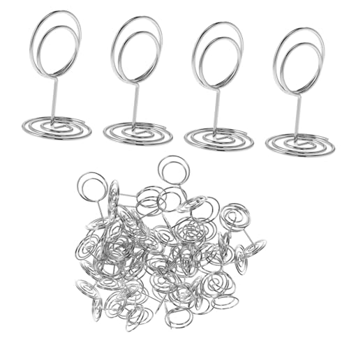 iplusmile 50 Stück Tischkartenhalter aus Metall Silberfarbene Runde Clips Langlebig Vielseitig Einsetzbar für Hochzeiten Partys Restaurants und Business Karten iplusmile 50 Stück Tischkartenhalter aus Metall Silberfarbene Runde Clips Langlebig Vielseitig Einsetzbar für Hochzeiten Partys Restaurants und Business Karten von iplusmile